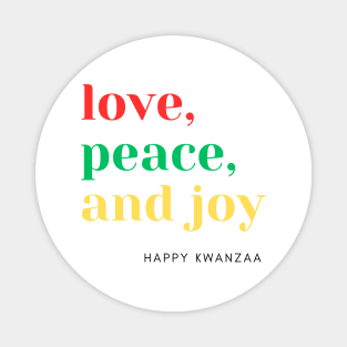 happy kwanzaa Magnet